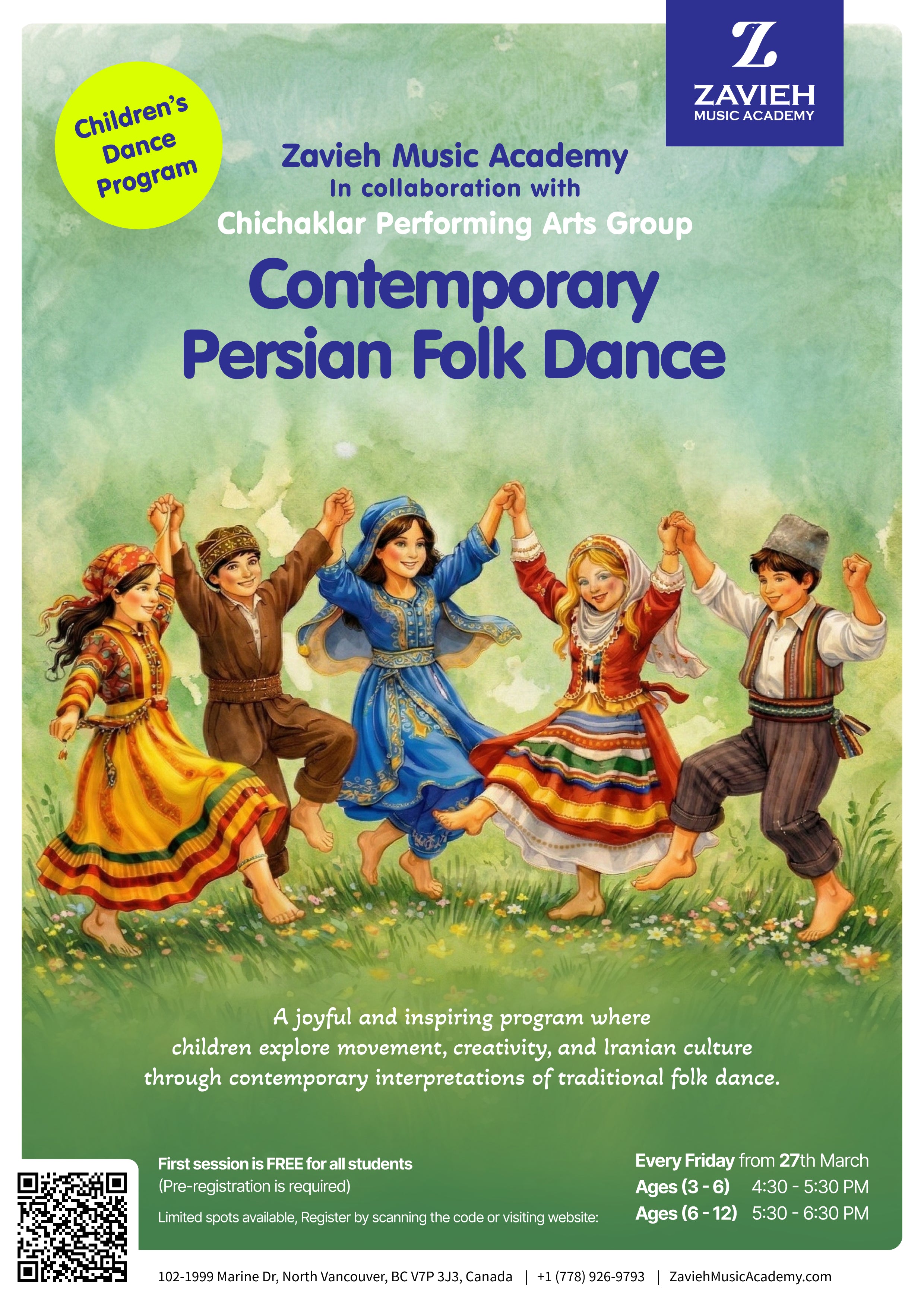 Contemporary Persian Folk Dance – Zavieh Music Academy